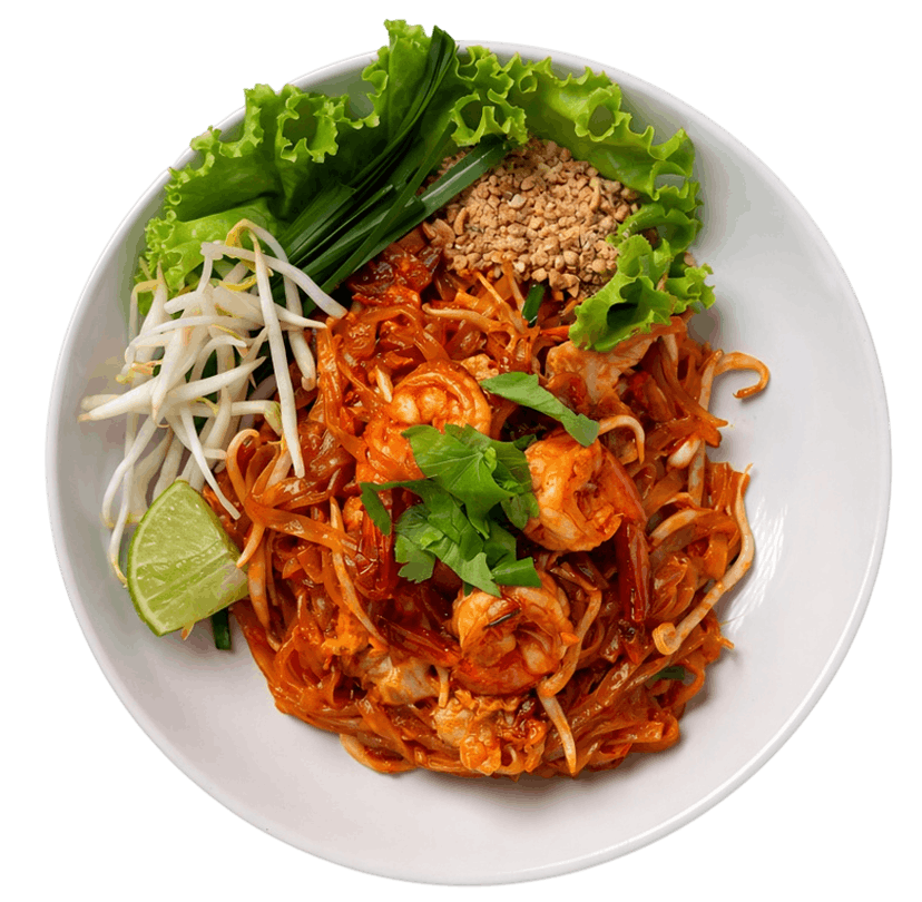 Hibachi and Thai dishes prepared fresh
